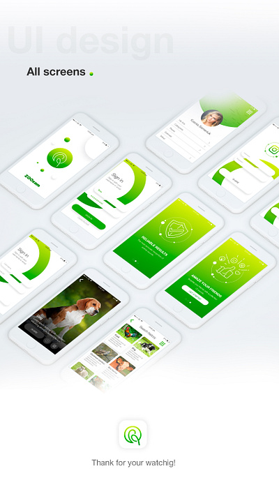 Zoozam app for IOS app branding design type ui ux web website