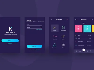 Patient health app app design healthcare mobile design ui design