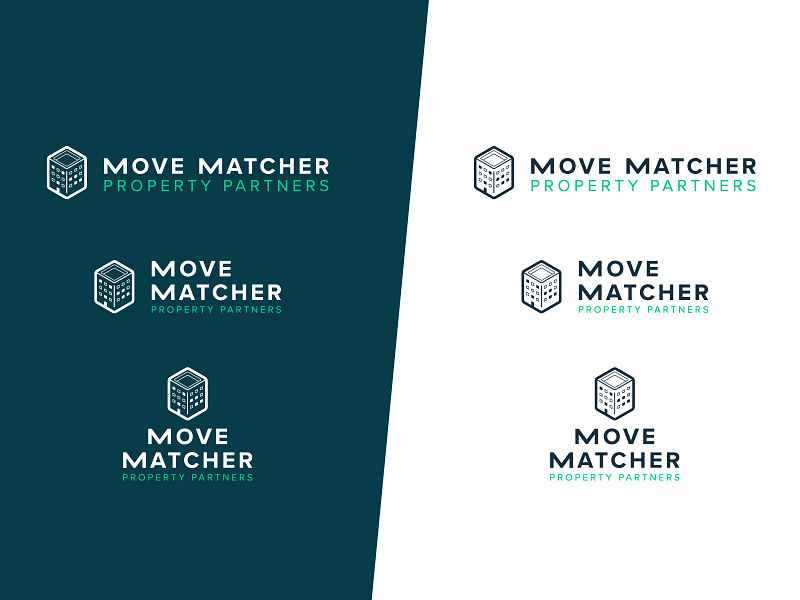Move Matcher Property Partner Logo branding design logo logo designer moving