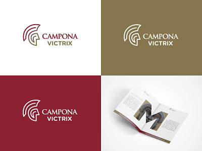 CAMPONA VICTRIX / CAMPONA WINNER brand brand design branding c character helmet hidden identity identity branding identity designer illustration logo logodesign logotype mark roman empire spartan spartan logo typography v