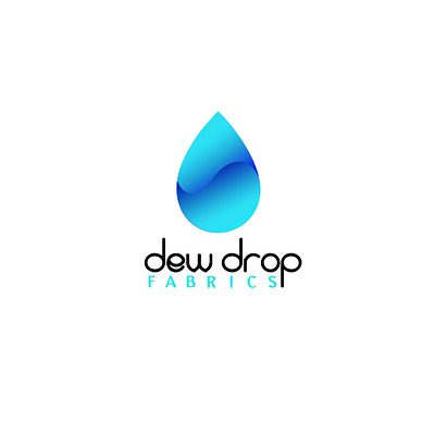 Logo DewDropFabrics branding illustration logo vector