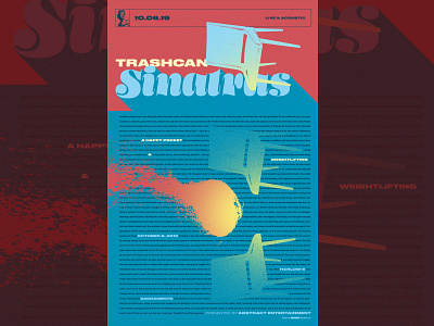 Trashcan Sinatras Gigposter Sacramento design gigposter gigposters illustration poster posters sacramento typography
