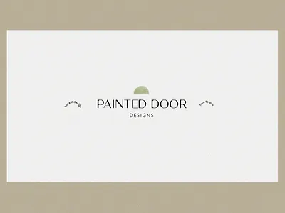 Painted Door Designs branding color design graphicdesign logo typogaphy