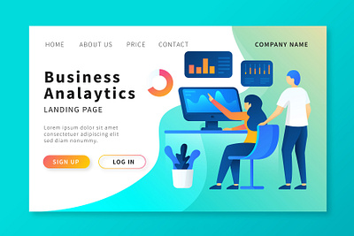 Bussiness app branding digital icon illustration illustrator web