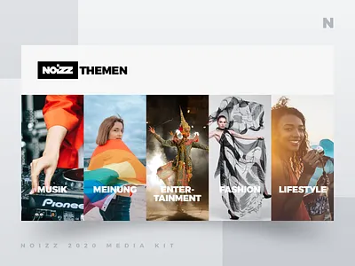 Noizz 2020 Media Kit 2 of 12 black concept design digital illustration media kit minimalism presentation layout typography ui white