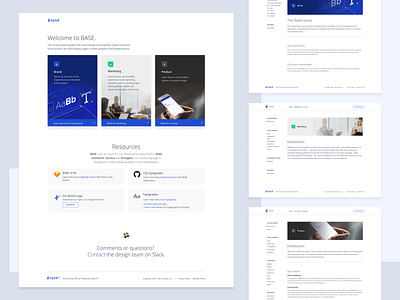 Toptal BASE | Design System components design system figma interface landing layout react splash template ui uiux ux web web design