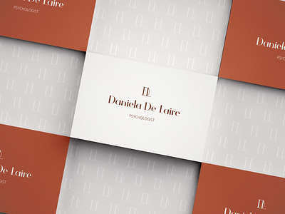 Daniela De Laire 2 | Business Card adobe brand business card color creative design designer elegant graphic graphicdesign graphicdesigner icon illustrator logo logodesigner luxury minimalist photoshop typography vector