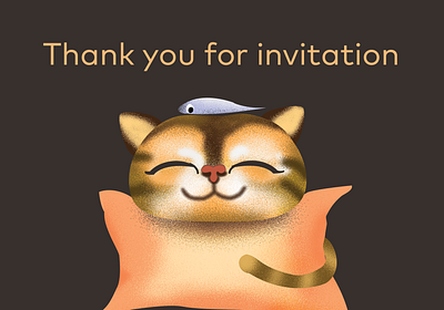 Thank you for invitation Paul 2d art design flat illustration illustrator photoshop brush ui ux vector web