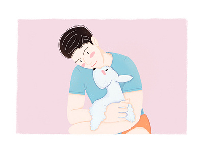 Puppy love 💗 🐶 boy dog illustration philippines