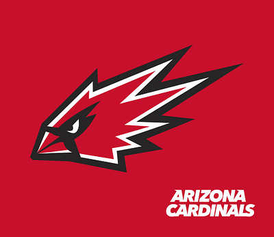 Arizona Cardinals Rebrand Concept arizona cardinals creatitive fire football sports branding sports design sports logo