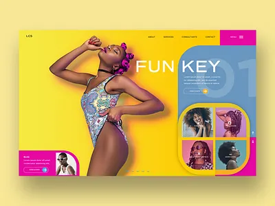 Funkey Ui Design Concept daily design design inspiration fashion graphic design photography ui design uiux ux design web design