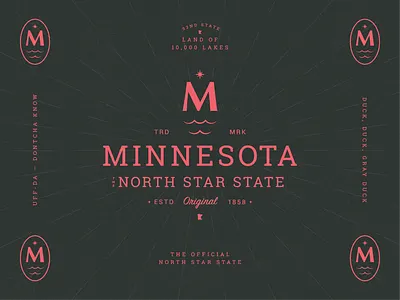 Minnesota The North Star State Pt. 2 brand design brand identity branding icon letter lockup logo mark minnesota mn north star symbol type typography