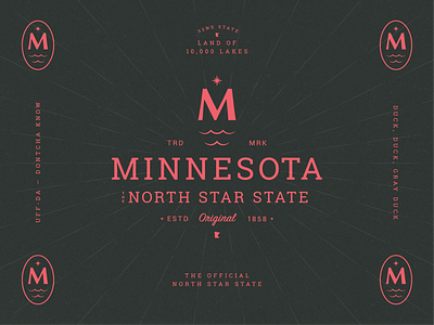 Minnesota The North Star State Pt. 2 brand design brand identity branding icon letter lockup logo mark minnesota mn north star symbol type typography