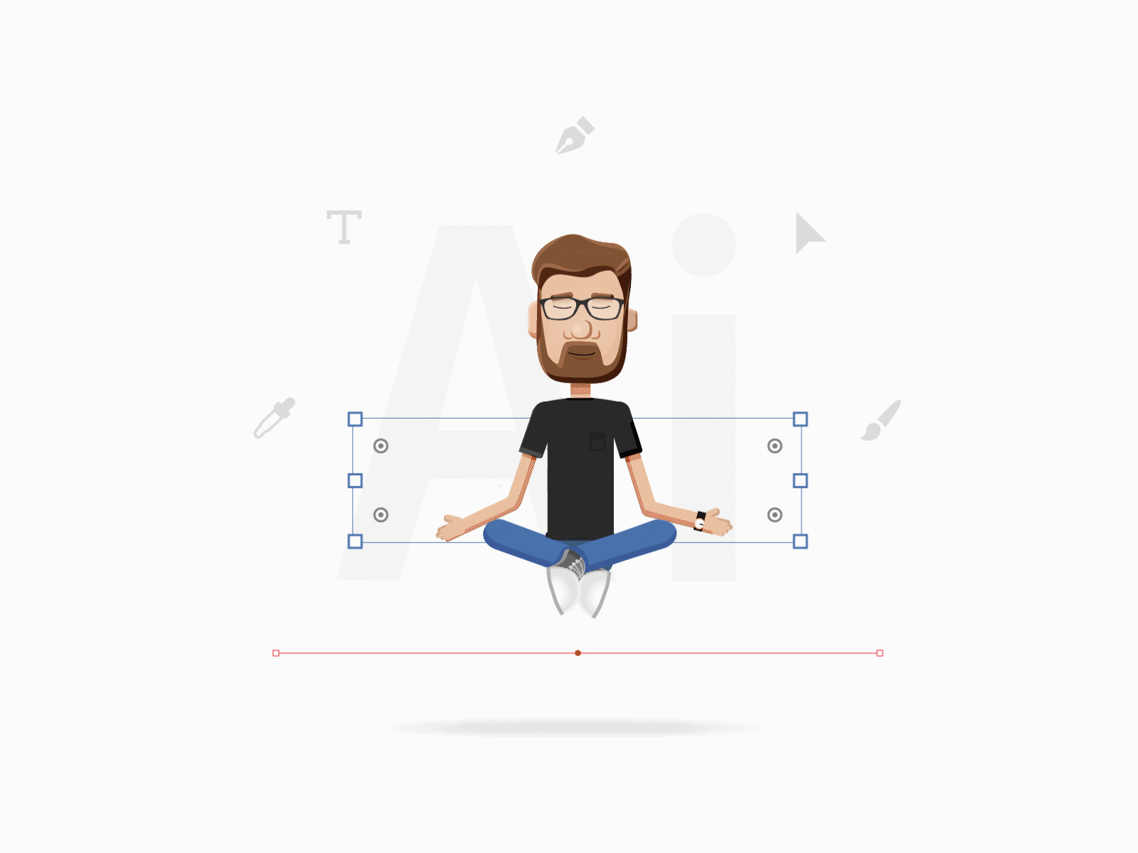 Design Meditation adobe after effects animation digital illustration gif illustrator motion graphics