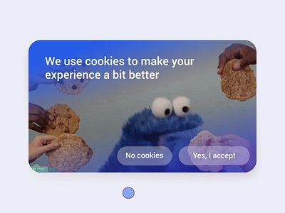 Want cookies, got milk? Absolutely (episode 1) animation concept cookie cookie consent cookie monster cookies design ecommerce love michael buble ui ui design ux ux design web web design web designer