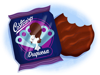 Duquesa character chocolate design duchess illustraion weekly warm up wrapper