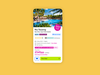 Result Card UI app design ui ux