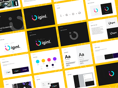 iGinl Logo 2019 color design branding design illustration logo style typography vector