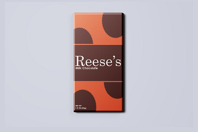 Reese's Candy Bar Redesign bar packaging candy bar packaging packagingdesign reeses bar weekly warm up