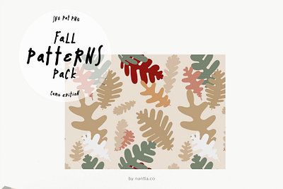 Fall Seamless Patterns Camo Edition Vectors fall patterns illustrations leaves illustrations seamless patterns