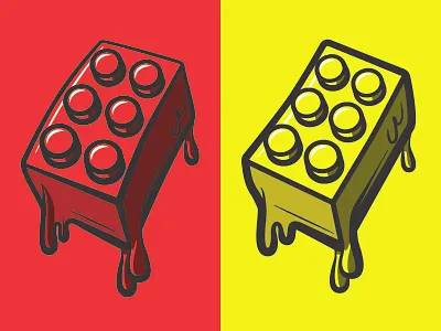Urban Bricks apparel graphics art blue brick bricks color drip fun graffiti graffiti art graffiti digital graffitti green lego legos red street toy urban yellow