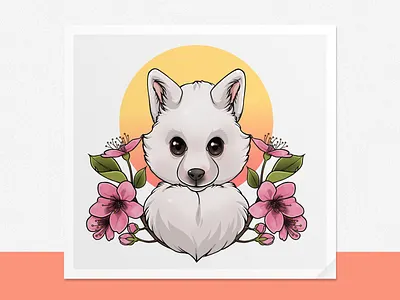 White Sugar animals dogs illustration pets procreate