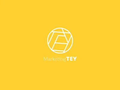 Marketing TEY / Logo branding logo logo design marketing logo minimal simple logo yellow