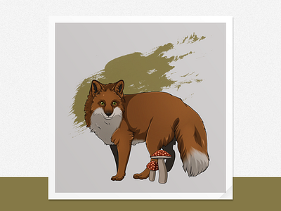 What does the Fox say? animals fox foxy illustration procreate wild animal wildlife