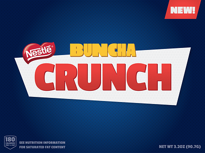 Buncha Crunch Redesign art artwork branding bunchacrunch candy candy bar clean creative crunch dribbleartist dribbleweeklywarmup identity illustration logo logo design packaging product design vector