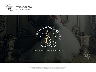 The Wedding Company branding clean creative dresses emblem event fashion flat icon infinity lineart logo luxury modern sign smart stylish ui vector wedding