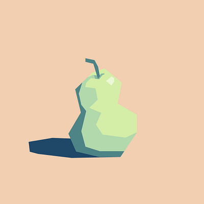 Pear design flat illustration illustrator vector