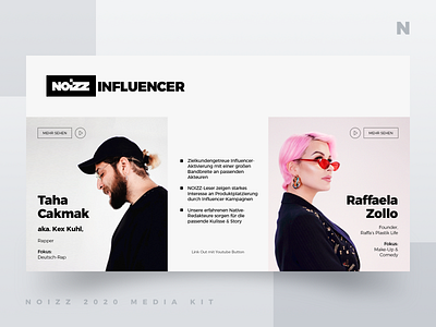 Noizz 2020 Media Kit 11 of 12 black branding concept design digital illustration media kit minimalism presentation layout typography ui white