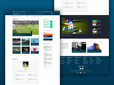 Oddschecker Blog bets blog page ui ui design webdesign