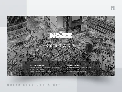 Noizz 2020 Media Kit 12 of 12 black branding concept design digital illustration media kit minimalism presentation layout typography ui white