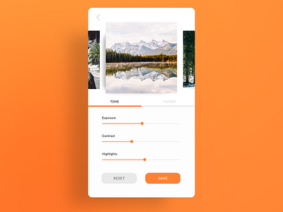 Daily UI 07 — Settings app app design daily ui 07 dailyui photo photo settings photography settings