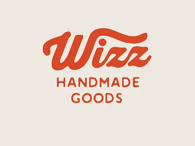 Wizz Handmade Goods Logo Wordmark branding design designer graphic design icon identity logo type typography vector
