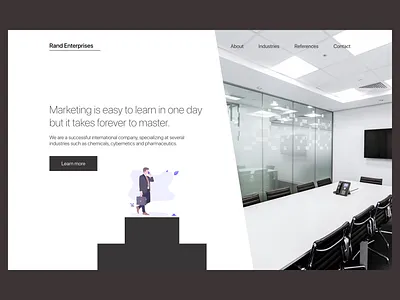 Marketing Landingpage black design landing page marketing ui userexperience userexperiencedesign ux uxdesign uxui webdesign white
