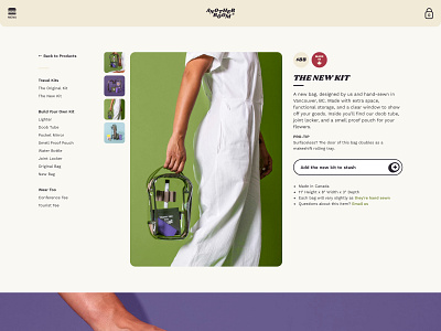 Another Room — The New Kit PDP another room design ecommerce layout pdp travel kit ui ux website