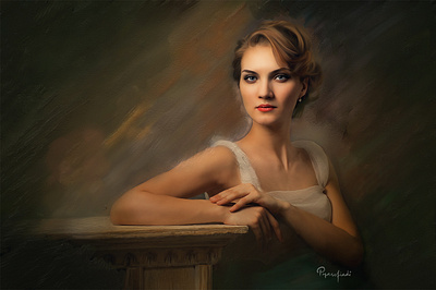 Lady of Grace digital art digital painting digital portrait lady portrait painting realism