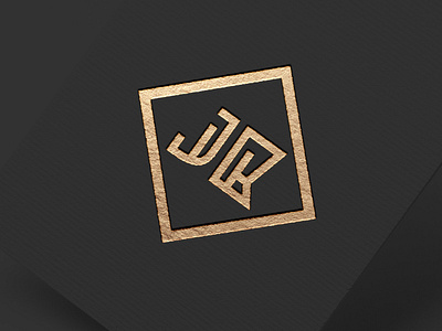 J.B. MONOGRAM blackandgold branding clean diamond foil foil stamp icon illustration lettering logo mockup monogram monogram logo stamp typography vector