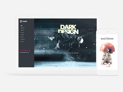 Dark WordPress Theme - Website Builder creative dark dark app dark mode dark theme design page builder plugins portfolio responsive showcase site builder template theme web design web development wordpress wordpress design wordpress development wordpress theme