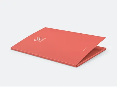 Evolus Folder clean coral folder folder design print print design simple stationary