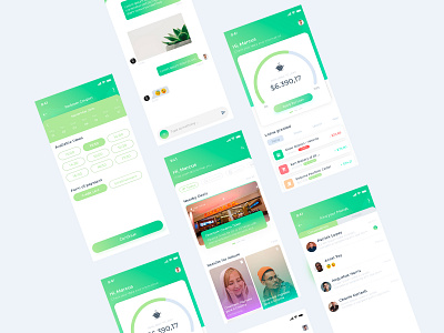 Mobile App - Artha 2019 trends app brazil chat coupon design economy gradient minimal money money transfer save typography ui ux wallet