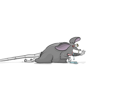 Hangry. drool drooling eyeballs feed me food foodie hangry hungry illustration rat tails