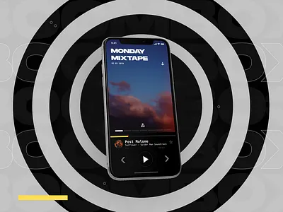 BoomBox - Monday Mixtape adobexd music app product design screenspace screenspace ui user interface ux
