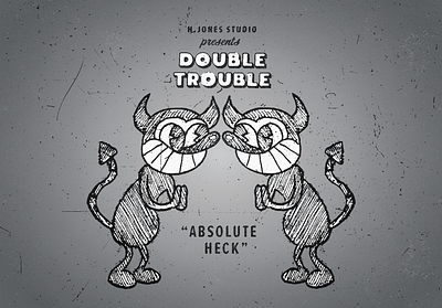 Double Trouble design flat flat illustration illustration vector