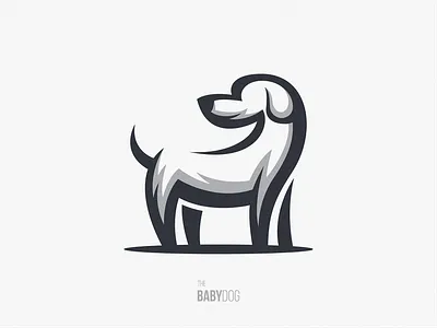 Baby Dog animal bay branding design dog dogs icon logo mark modern simple symbol