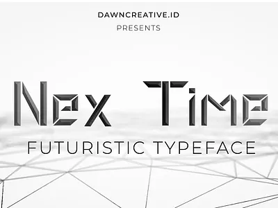 Nextime futuristic Typeface branding creepy design digitizer display font font fontself script font typography ui