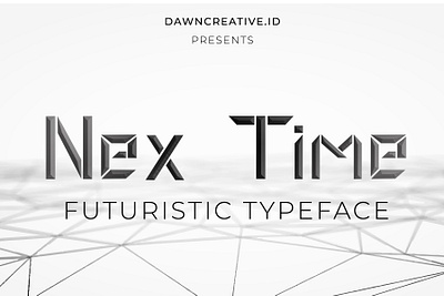 Nextime futuristic Typeface branding creepy design digitizer display font font fontself script font typography ui