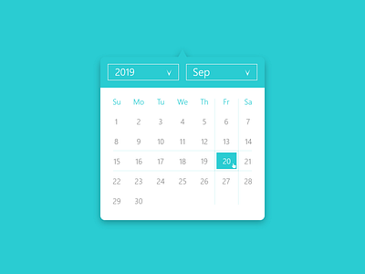 080 - Date Picker daily 100 challenge daily ui dailyui date date picker datepicker design dribbble dribble front end front end frontend ui ui template ux